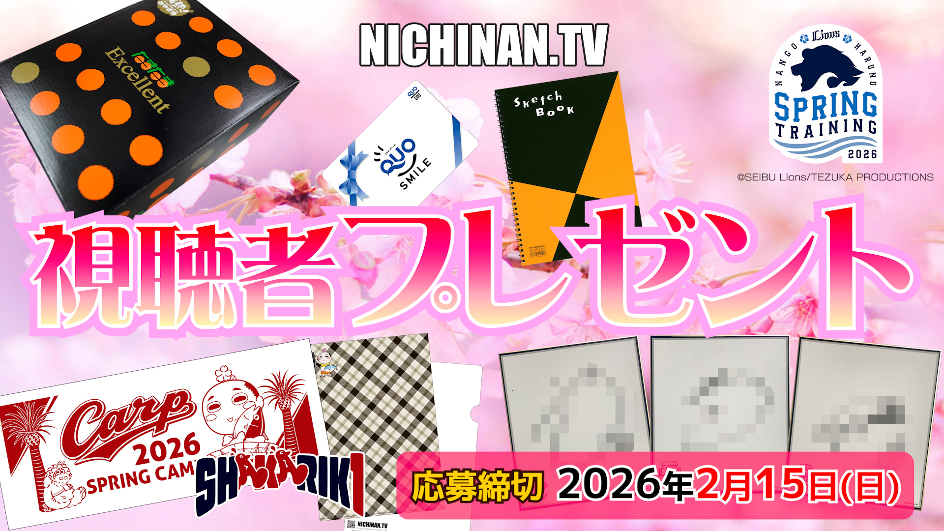 日南キャンプグッズ2026　完熟きんかんなどプレゼント