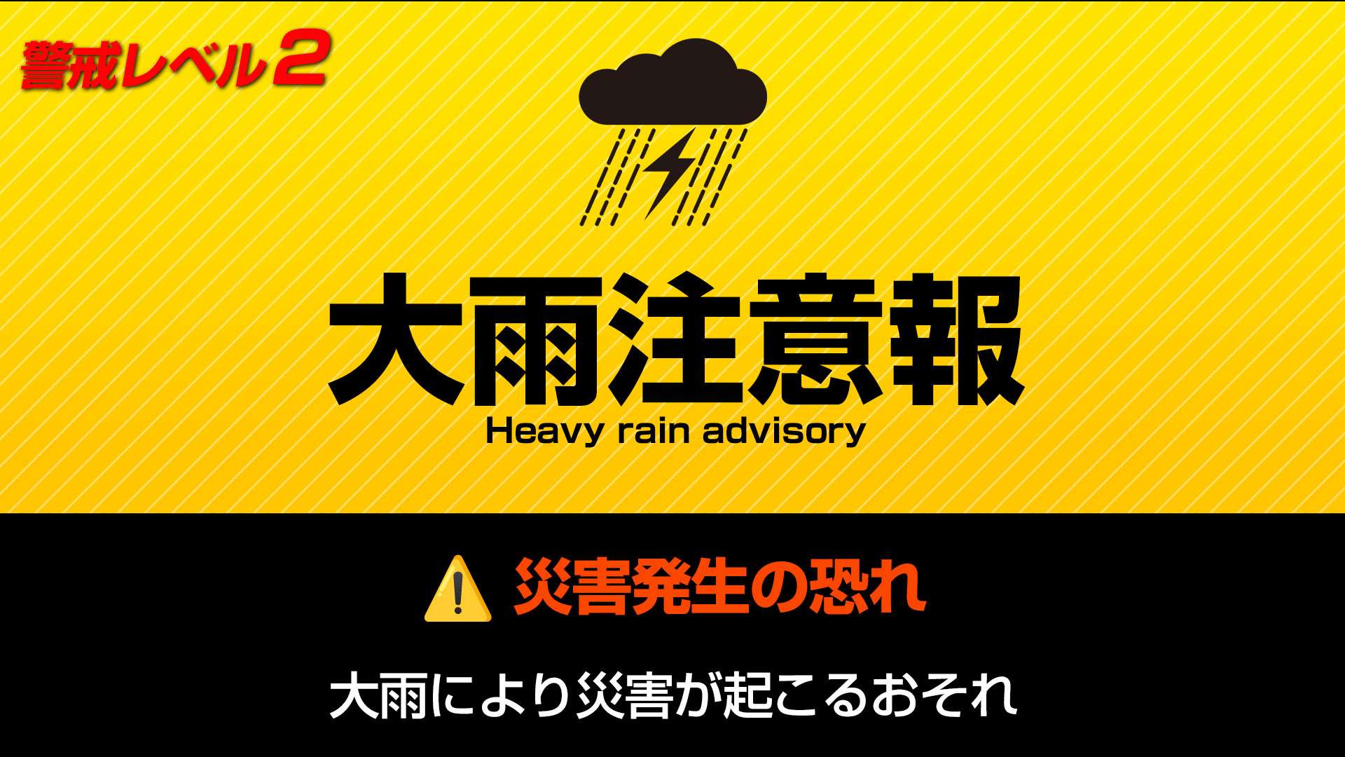 大雨注意報